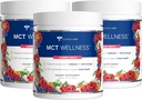 Gundry MD MCT Wellness σκόνη για την υποστήριξη της ενέργειας, παραγωγής κετόνης και της υγείας του εγκεφάλου, Keto φιλικό, ζάχαρη δωρεάν (90 ημέρα προσφοράς, σμέουρων Medley)