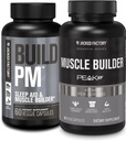 Jacked Factory Build PM Night Time Muscle Builder & Sleep Aid (60 κάψουλες) & Essentials Muscle Builder - Daily Strength Builder for Men with Peak ATP (30 κάψουλες)