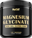 Γλυκινικό μαγνήσιο με 18% Elemental Magnesium Compand Supplement - 180 Κάψουλες - Ισχυρά Οφέλη για την υποστήριξη της υγείας των οστών, την ανάπτυξη των μυών, την άνετη διάθεση και την καρδιά υγεία