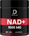 NAD Supplement 1000 mg - Pure NAD Supplement - Energy and DNA Repair, Aging Defense, Brain Function - 60 Capsules