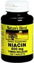 Nature's Blend Niacin 500 mg, 100 Count