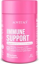 Immune Support Supplement Natural Herbal Cognitive Support Booster and Mushroom with Lion's Mane, Reishi Supplement for Memory Cognitive