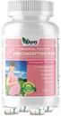 America Medic & Science Preconception Plus (180 Capsules) Conception and Fertility Supplement | Physician Formulated Pills to Support Conception | Prenatal Vitamins Best for Women Trying to Conceive