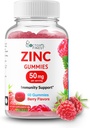 Zinc 50mg Gummies – Χορτοφαγική, χωρίς ΓΤΟ και χωρίς γλουτένη Βιταμίνη – Μεγάλη γεύση Berry Flavor Chews – Συμπλήρωμα διατροφής ενηλίκων – 60 Count [30 Δόσεις]