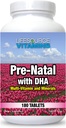 LifeSource Vitamins Pre-Natal Multi-Vitamins and Minerals with DHA - Mom and Baby Health - 180 Tablets