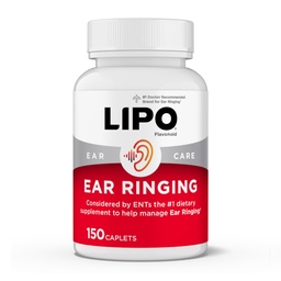 Lipo-Flavonoid Plus Εμβοές Ανακούφιση - Doctor-Recommended for Ringing Ears - Clinically-Proven Lemon Bioflavonoid Complex with Vitamins C, B1, B2, B6, B12, & Calcium - 150 Caplets