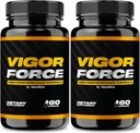 NutraRize (Pack of 2 Vigor Force for Men, Ανδρικές κάψουλες υψηλής απόδοσης, Όλα τα φυσικά συμπλήρωμα διατροφής για τη συνολική υγεία και ευεξία, Επίσημη κριτική Χάπια 50 (120 κάψουλες)