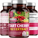 N1N Premium Tart Cherry Extract Caps, 200 Veg Caps, 3000 mg, Ισχυρό Αντιοξειδωτικό, Κοινή Υγεία και Κινητικότητα, Μη ΓΤΟ, Χωρίς Γλουτένη, 200 Veggie Caps