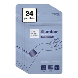 Η καλή Patch Slumber Sleep Patch Support, Melatonin Free, Παρατεταμένη Κυκλοφορία, Φυσικό Patch με L-Θεανίνη, Μαγνήσιο, Εκχύλισμα Ταρτ Cherry, Φυτό Powered Wearable Wellness (24 Total Patches)
