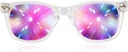 GloFX Ultimate Diffraction Glasses - Clear - 3D Prism Rainbow Effect - Great Edm, Φεστιβάλ, Συναυλία, Πυροτεχνήματα, Χριστουγεννιάτικα Φώτα, και Rave Accessory - Καθαρά πλαίσια