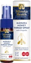 MANUKA HEALTH, Manuka Honey Throat Spray with Propolis .67 fl oz, Protects & Freshens, MGO 400+, BIO30 New Zealand Propolis