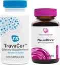 NeuroScience NeuroBiota (30 κάψουλες) + TravaCor (120 κάψουλες) Mood Support Bundle - Mood Probiotic + Συμπλήρωμα για να βοηθήσει στη μείωση του στρες + ανησυχία - ανοσοποιητικό + GI Υγεία (2 προϊόντα)