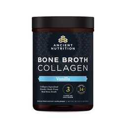 Αρχαίας διατροφής σκόνη κολλαγόνου, Bone Broth Collagen, Vanilla, Hydrolyzed Multi Collagen Peptides, υποστηρίζει το δέρμα και τα νύχια, κοινό συμπλήρωμα, 30 εξυπηρετούν, 18.3oz