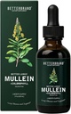 Betterbrand Mullein Drops for Lung Detox - Mullein Leaf Βάμμα με χλωροφύλλη - Βοηθά στην υποστήριξη της αναπνευστικής υγείας, χωρίς αλκοόλ, 1 μήνας προσφοράς - 60ml