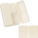FYY Daily Pill Organizer,2 τεμ 7 Διαμερίσματα Φορητή θήκη χαπιών Travel Pill Organizer,[Folding Design] Κουτί χαπιών για Purse Pocket για να κρατήσει βιταμίνες, Cod λάδι ήπατος, συμπληρώματα και φαρμακευτική αγωγή-λευκό