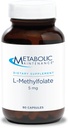 Μεταβολική Συντήρηση L- Methylfolate 5 mg - L Folate μεθύλιο, συμπλήρωμα μεθυλοφολικού οξέος για γυναίκες & άνδρες, μεθυλιωμένη βιταμίνη B9 (5- MTHF) για την υγεία του εγκεφάλου, την εστίαση, και την ηρεμία - 90 κάψουλες (Pack of 1)