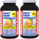 Yerba Prima Daily Fiber Formula 16 oz (πακέτο των 2) - Premium συμπλήρωμα διαιτητικών ινών, μη ΓΤΟ, Χωρίς γλουτένη, Κατασκευάζεται στις ΗΠΑ, Πορτοκαλί Γεύση