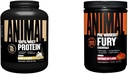 Animal 100% Whey Protein Powder Vanilla 4lb Bundle Fury Pre Workout Powder Supplement Watermelon 16.96oz
