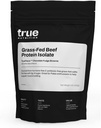 True Nutrition Grass Fed Beef Protein Powder Isolate - 29g Paleo, Keto, Carnivore Beef Protein per Serving - Zero Carb, Fat Free, Gluten Free, Dairy Free, Soy Free - Chocolate Fudge - 1LB