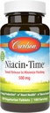Carlson Niacin- Time 500 mg, Βιταμίνη B-3, Time- Released, 100 δισκία