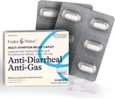 Foster & Thrive Loperamide Hydrochloride and Simethicone Anti-Diarrheal Anti-Gas Multi-Symptom Relief, 48 Caplets, Θεραπεία της Διάρροιας, Αερίου, Bloating, Cramps & Pressure, 12 Caplets (Pack of 4)
