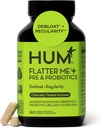 HUM Flatter Me Digestive Enzymes Plus Prebiotics & Probiotics, Digestive Health Bloating Supplement for Women & Men, Fast Acting Anti Bloat Pills Multi Enzyme for Debloating, Vegan, 60 Κάψουλες
