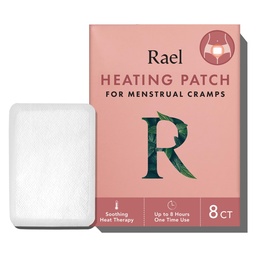 Rael Herbal Θέρμανση Patches, Περιόδου Cramps Ανακούφιση, Θερμοθεραπεία, Ultra Thin Design, On The Go Μέγεθος, για όλους τους τύπους δέρματος (8 κόμης)