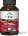 ORGANIC INDIA Triphala Κάψουλες οργανικές - φυτικό συμπλήρωμα με Amla, Bibhitaki, Χαριτάκη, Digestion & Colon Υποστήριξη ανοσοποιητικού συστήματος, Adaptogen, Vegan, USDA Certified Organic - 180 Κάψουλες