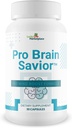 Pro Brain Savior - Nootropic Brain Supplement - Pro Mind Boost Formula for Memory, Focus, & Clarity - Χάπια Μελέτης - Bacopa, Niacin, Caffeine + L-Theanine, GABA - Προώθηση της διατήρησης μνήμης & μάθησης