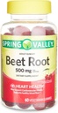 IKJ Beetroot Dietary Supplement Gummies, Cherry, 500 mg, 60 Count