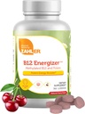 Zahler Energizer - Folate και B12 συμπλήρωμα - γρήγορη διάλυση Cherry Flavor Lozenges Διπλή βιταμίνη μεθυλιωμένο B12 & Folate συμπλήρωμα με 1360 mcg Φολικό οξύ (360 Count)
