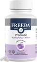 FREEDA Acidophilus Probiotic 1 Δισεκατομμύριο CFU – Lactobacillus Acidophilus με οργανική Ινουλίνη & Γαλάζια Αγκάβα – Diestive Health, Regularity & Immune Support – Vegan, Kosher, Non-GMO (100 κάψουλες)