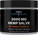 Ιατρικά θαύματα κάνναβη 3000 Mg Extreme Strength Hemp Salve : Ιδανικό για HIPS, αρθρώσεις, λαιμό, πλάτη, αγκώνες, δάχτυλα, χέρια, και γόνατα Made in USA