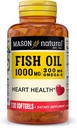 MASON NATURAL Mason Fish Oil 1000mg Omega-3 Softgels