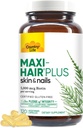 Χώρα Ζωή, Maxi-Hair Plus Βιοτίνη, Υποστηρίζει υγιή μαλλιά, δέρμα και νύχια, ημερήσιο συμπλήρωμα, 120 ct
