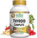 Botanic Choice Thyroid Complete –Support Now with Ashwagandha, Schisandra Chinensis, Iodine - for Thyroid Energy, Hair, Nail Health, Heart Health Support, Hormone Support (60 Veg Caps)