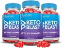 (3 Pack) Μηλίτης μηλίτη αμπελιού 1000MG Keto Blast Keto ACV Gummies Advanced Formula Formulated with Pomegranate Beet Juice Powder B12 Vegan Non GMO 180 Gummys