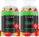 Research Labs - Premium Hemp Gummies 120 Count, 2 Fer 1 Ad. Advanced Formula με 500.000 Extract Blend. Φυσικό - Βοηθά το σώμα πόνους, ανησυχία και να αισθάνονται ήρεμοι