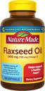 Nature Made Extra Strength Flaxseed Oil 1400 mg, Fish Free Omega 3 Supplement, Συμπλήρωμα διατροφής για την υποστήριξη της υγείας της καρδιάς, 100 Softgels, 100 Day Supply