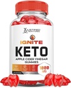 Justified Laboratories Ignite Keto ACV Gummies Advanced 1000MG Ignite Keto Gummies Formula Apple Cider Vinegar Formated with Pomegranate Beet Juice Powder B12 Vegan Non GMO 60 Gummys