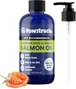 Pawstruck καθαρό Ανθρώπινο-Grade Άγρια Αλάσκας Salmon Oil για σκύλους & γάτες – Ωμέγα 3 & 6, επιπλέον συμπλήρωμα δύναμης, EPA DHA λιπαρά οξέα για ανοσοποιητική υποστήριξη