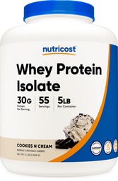 Απομονωμένη πρωτεΐνη ορού γάλακτος Nutricost (Cokies N Cream) 5LBS