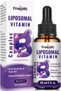 Liposomal Vitamin B Complex Liquid Sublingual B Complex Vitamins Supplement for Women Men Βελτιωμένη Απορρόφηση Μεθυλιωμένη B12, B1, B2, B3, B5, B6,Folate,Biotin for Energy and Immune Support-2.0 oz