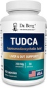 Berg TUDCA συμπλήρωμα (Taurussodeoxycholic Acid) - Ισχυρή φόρμουλα για την υγεία του ήπατος, τη ροή της χοληδόχου κύστης, υποστήριξη της χοληδόχου κύστης, και Digestive Health* - 30 κάψουλες