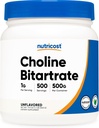 Nutricost Pure Choline Bitartrate σκόνη 500 γραμμάρια
