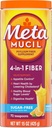 Metamucil 4-σε-1 Psyllium Husk Fiber Supplement, Sugar-Free, 72 κουταλάκια του γλυκού, Πορτοκαλί Γεύση, Καθημερινή Fiber σκόνη για Digestive Health, κατασκευασμένο με Φυτική Psyllium Husk Fiber