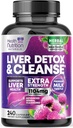 Gentle Liver Cleanse Detox & Repair Formula - Σύνθετη συμπλήρωμα υποστήριξης ήπατος με Silymarin Milk Thistle, Dandelion Root, Artichoke Extract, Turmeric, Choline, & Beetroot - 240 κάψουλες λαχανικών