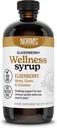 Norm's Farms Wellness Black Elderberry Syrup with Honey, Cinnamon & Cloves - Made in USA, Natural Immune Support, No Alcohol or Fillers, Gluten-free, Non-GMO, Vegan, Pure Elderberberry Juice Syrup - 8 Oz