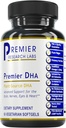 Premier Research Labs Premier DHA - Vegan DHA με Ωμέγα 3 Λιπαρά Οξέα, Algae Based DHA for Women & Men, Natural DHA Supplement Κατάλληλο για Vegans- 60 κάψουλες χορτοφαγικού Softgel