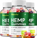 Reviv Hemp - με το εκχύλισμα σπόρων κάνναβης RevivHemp Gummies εμβοές συμπλήρωμα βοτάνων, την υγεία και την ευεξία υποστήριξη, όλα τα φυσικά Reviv Gummy (3 πακέτο - 180 Gummies)